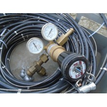 Manometer en slangen set voor Co2 systemen